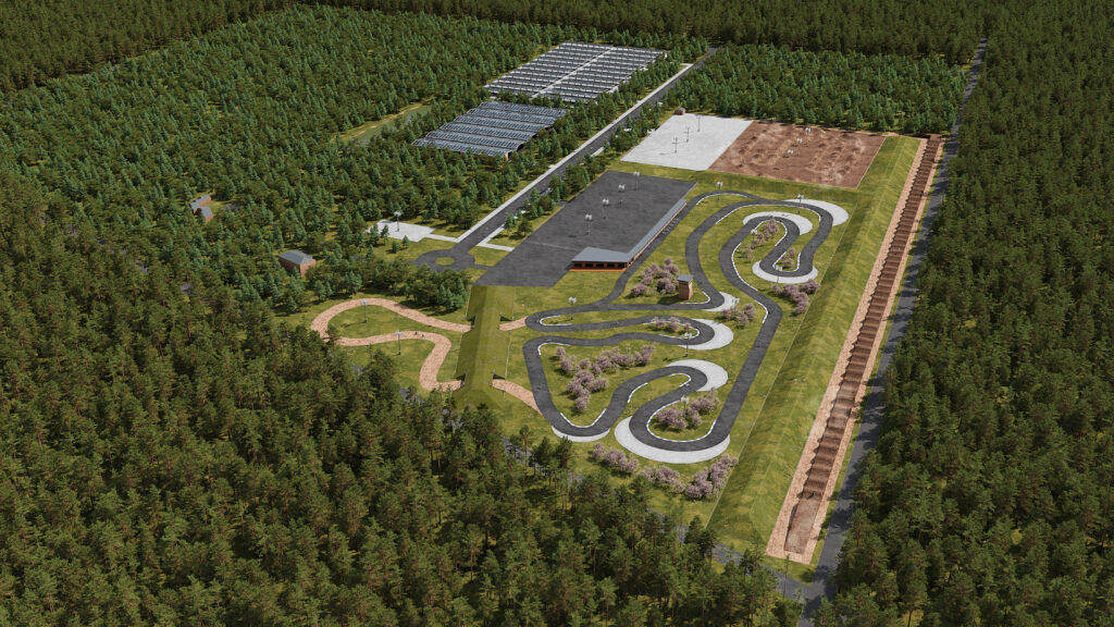 Circuit moto à Biscarrosse (40)