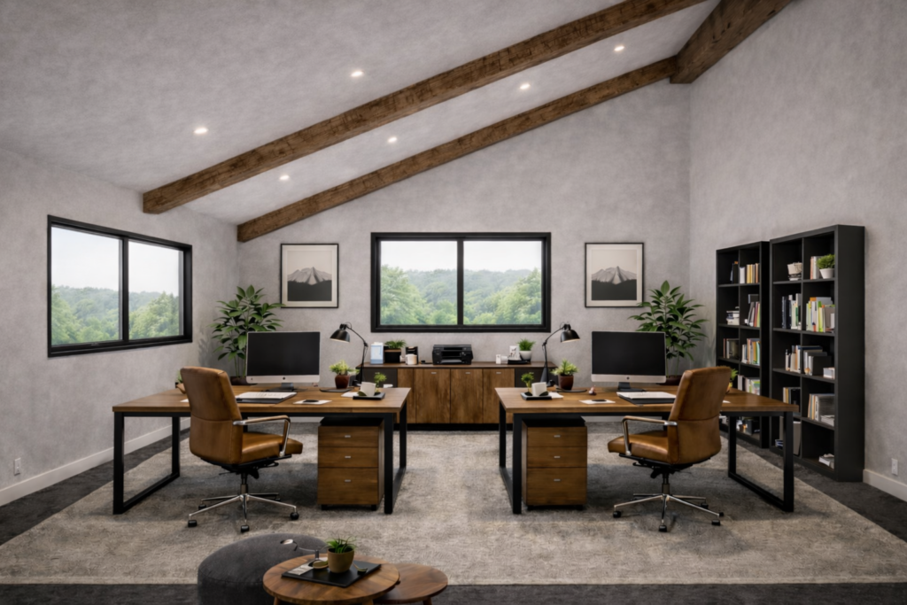 Transformation d’une grange en bureaux à Liposthey (40)