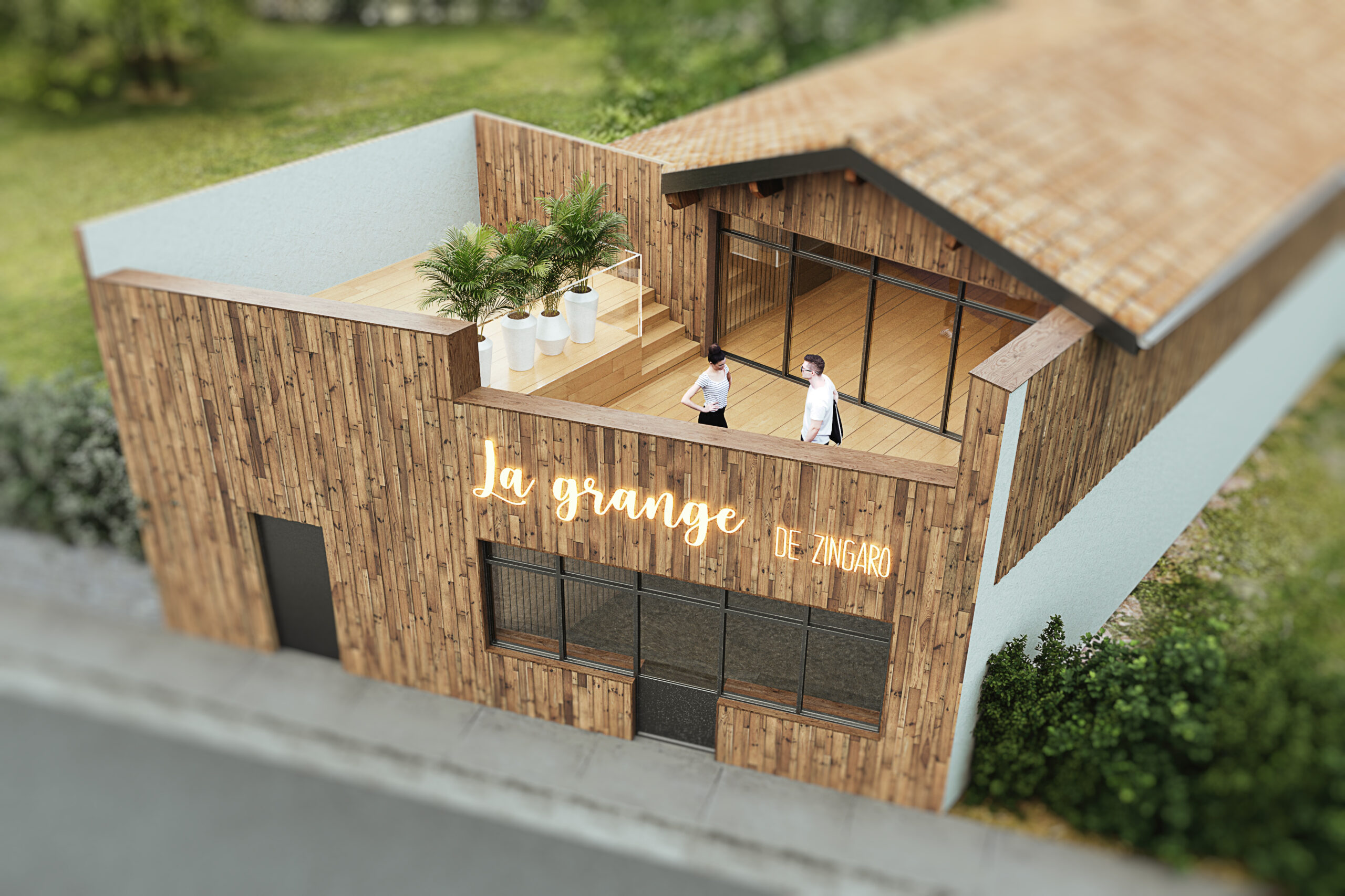 Aménagement d’une grange en restaurant à Belin-Beliet (33)